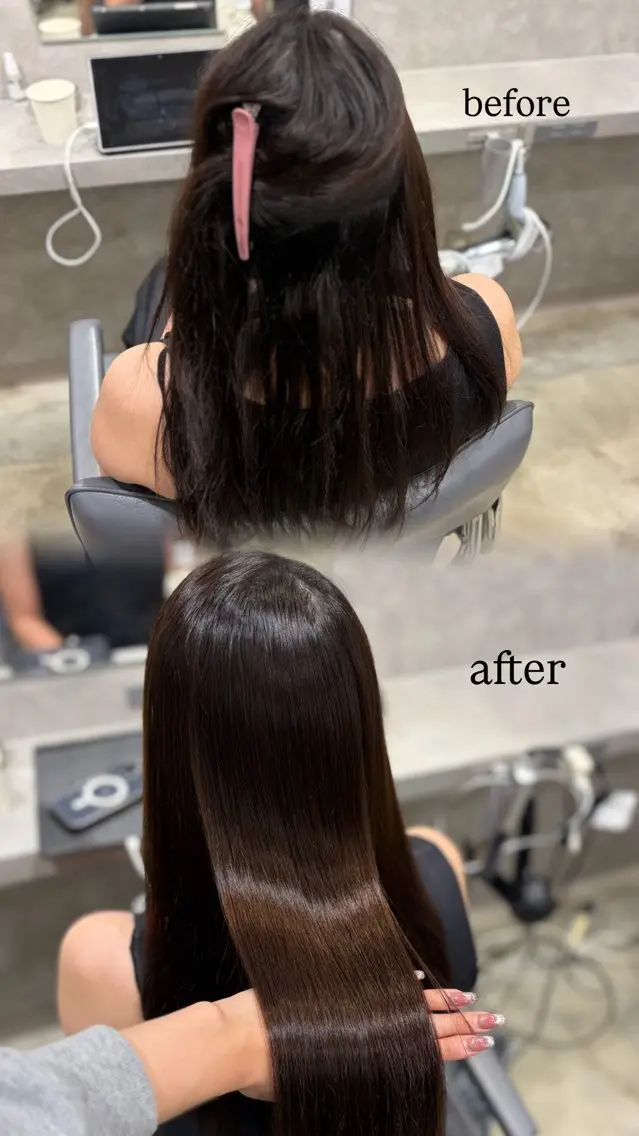ミディアム 縮毛矯正 伊原 愛実のヘアスタイル