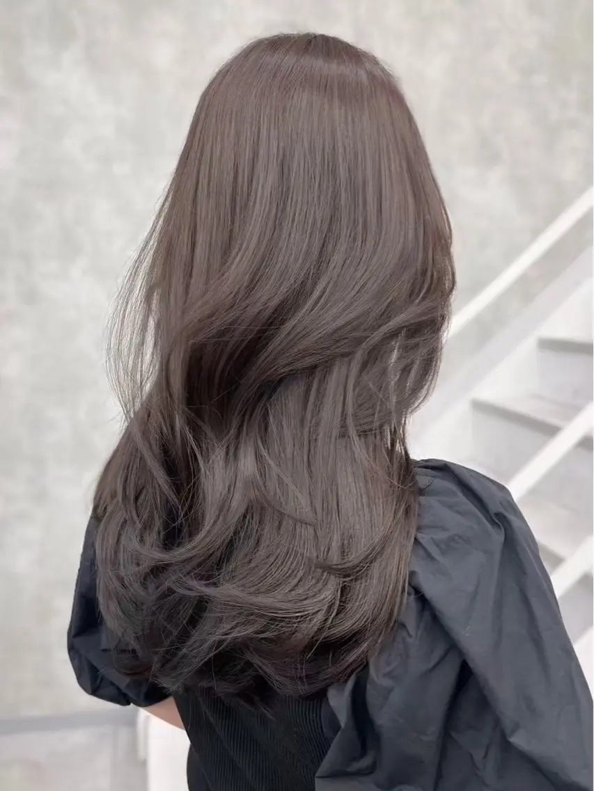 セミロング ヘアカラー トリートメント レビジュヘア 京都/桂のヘアスタイル
