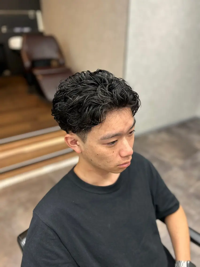 ショート パーマ メンズ 🐠メンズ特化🐠 井上風冴のヘアスタイル