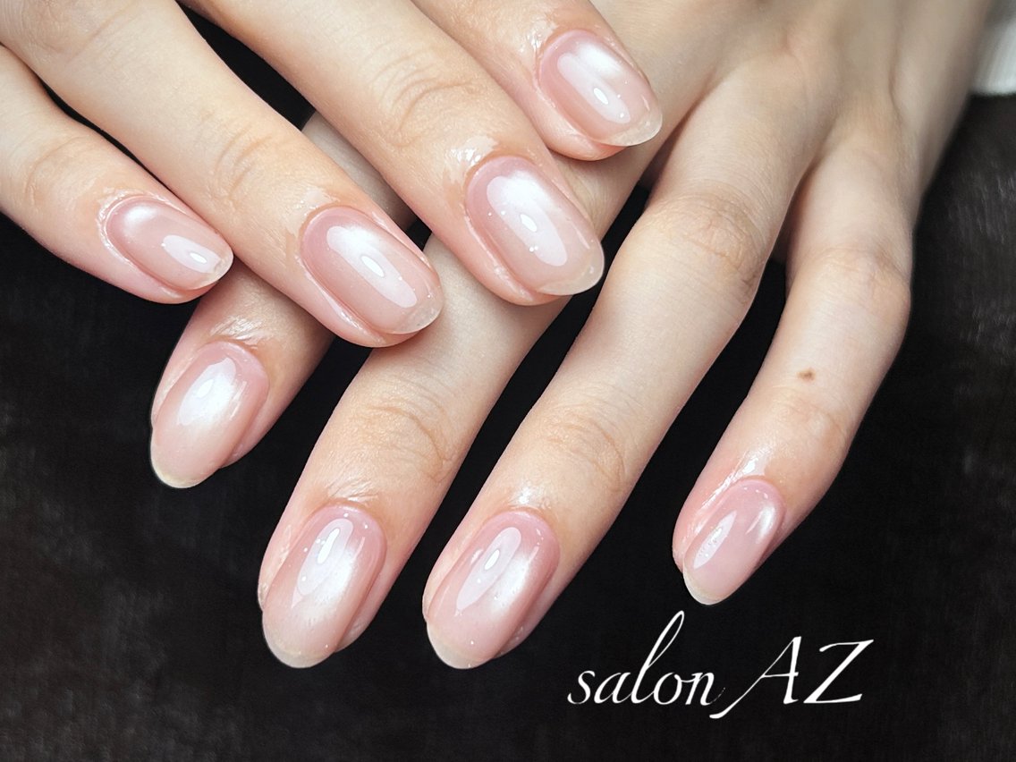 ネイル アートネイル フットネイル フレンチネイル マグネットネイル 持ち込み ハンドネイル salonAZ Miaのネイルデザイン