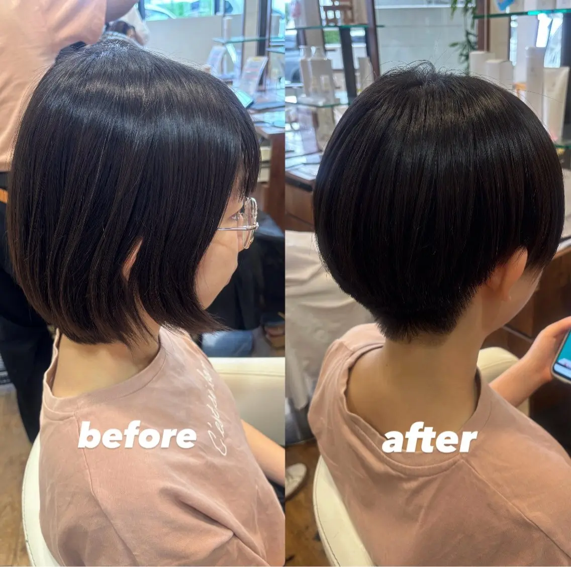 ショート 丸みショート ショートヘア カット 工藤 璃乃 /ぱつっとボブのヘアスタイル