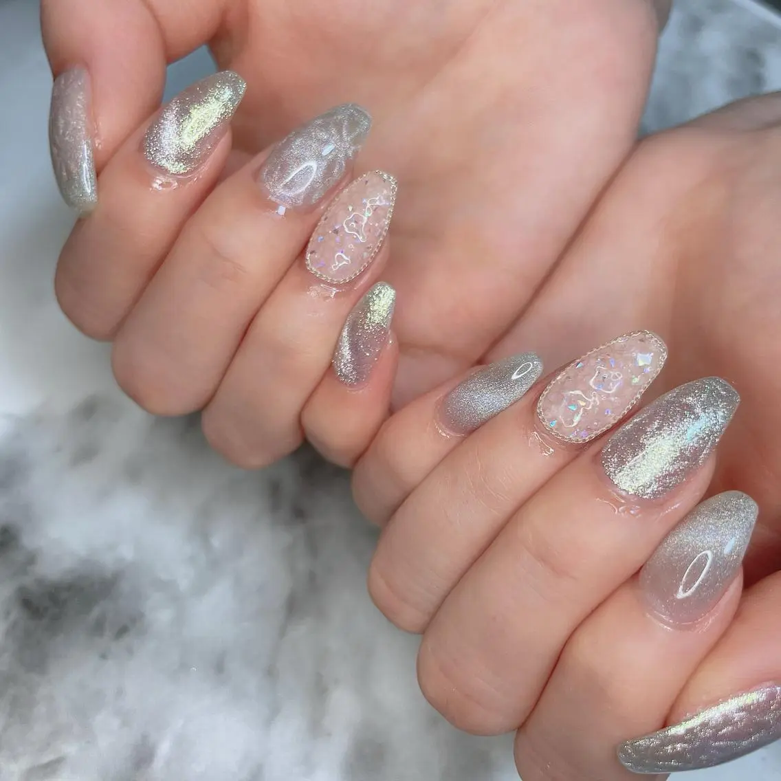 ネイル ジェルネイル マグネットネイル ハンドネイル Kayo 💅のネイルデザイン