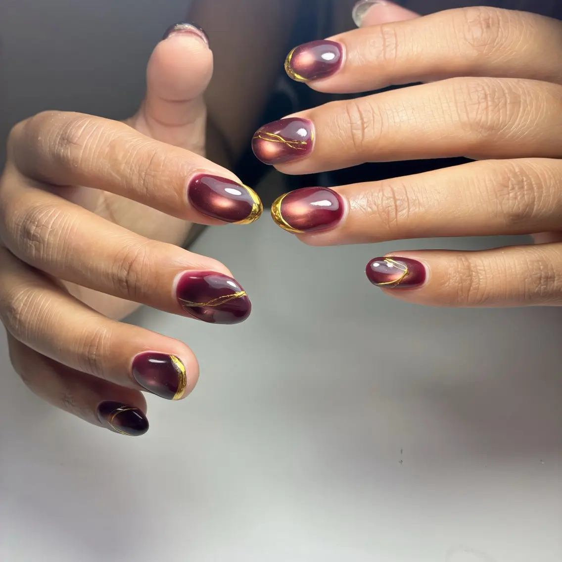 ネイル フットネイル ジェルネイル マグネットネイル ニュアンスネイル オフィスネイル ハンドネイル nail salon anoneのネイルデザイン