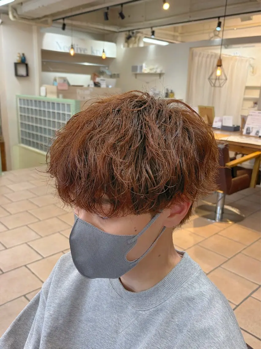 メンズ メンズパーマ 波巻きパーマ カット パーマ 杉田 虹夢のヘアスタイル