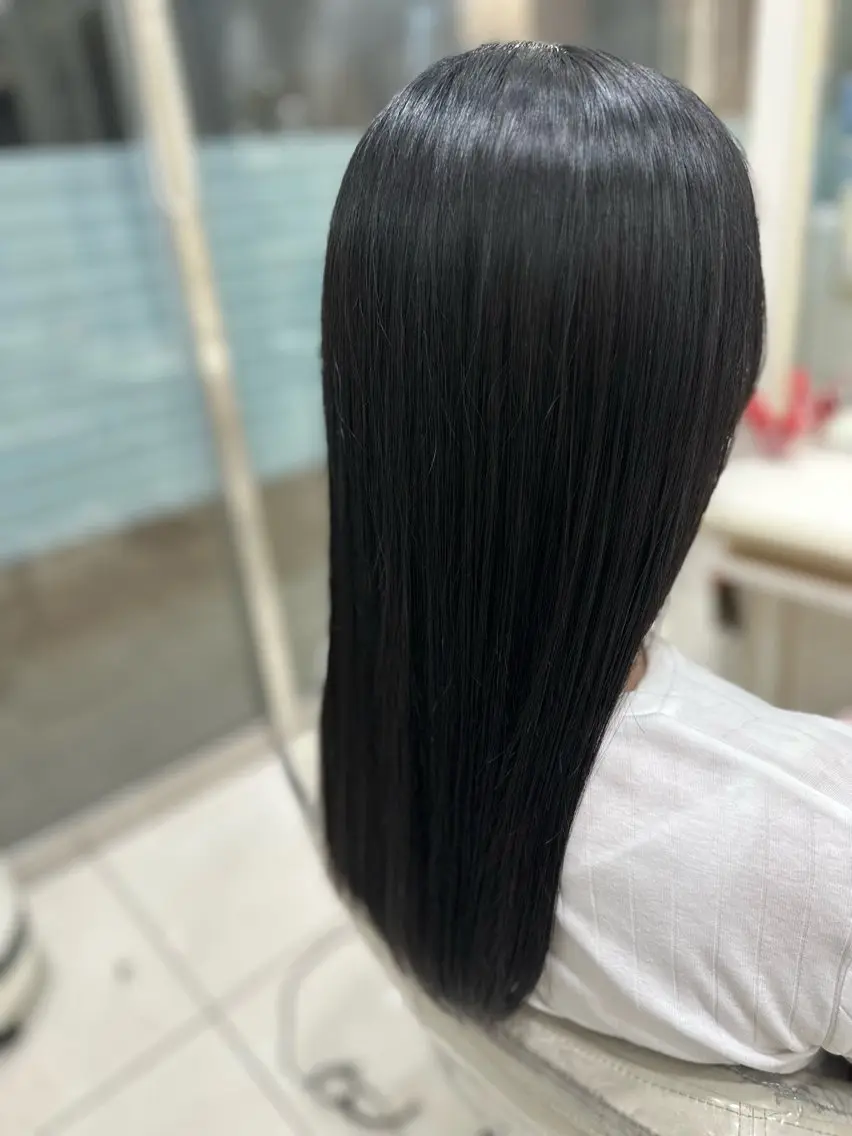 ロング 縮毛矯正 🌺Ash志木南口店 🌺武藤夏海のヘアスタイル