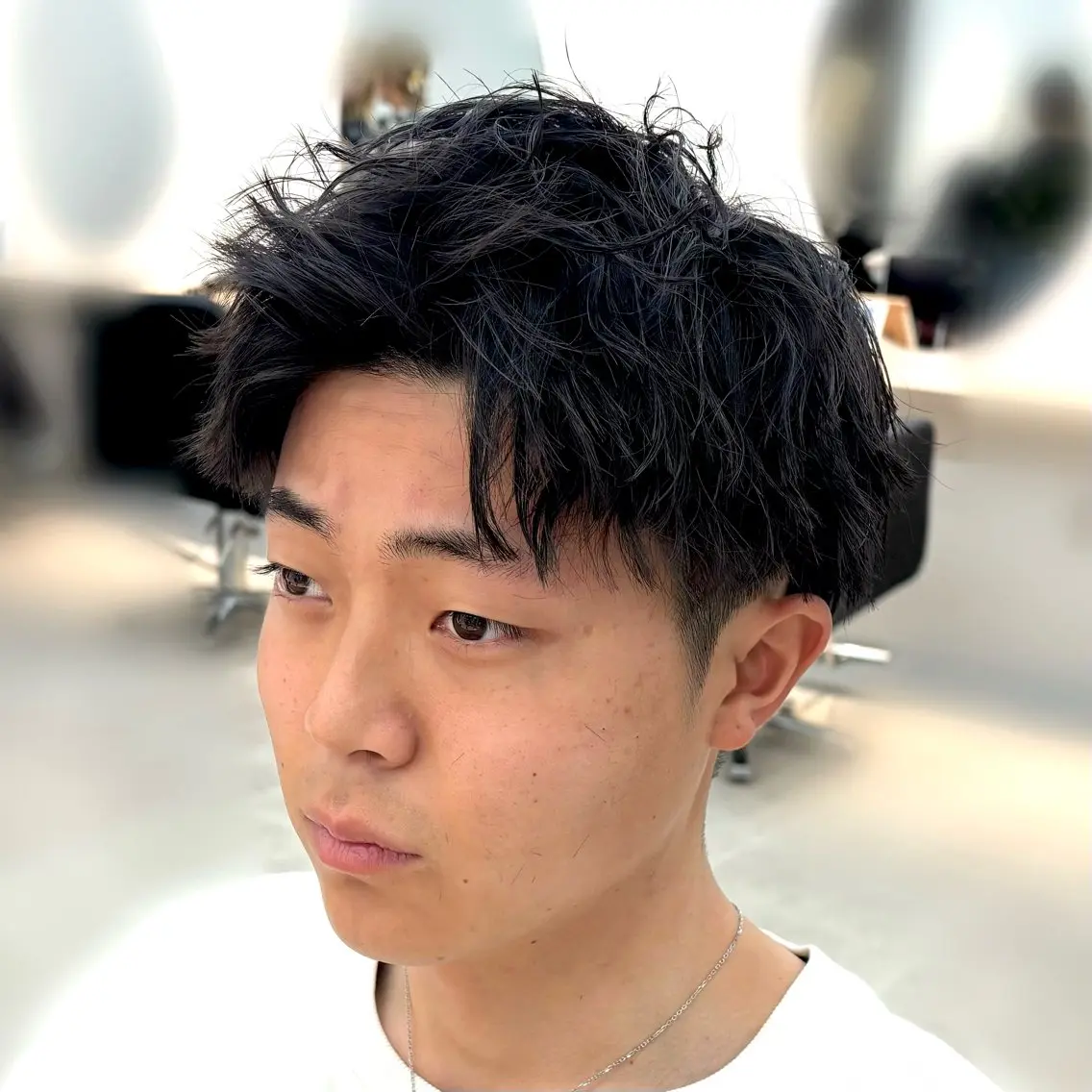 ショート パーマ メンズ カット パーマ misaki_ soso.のヘアスタイル