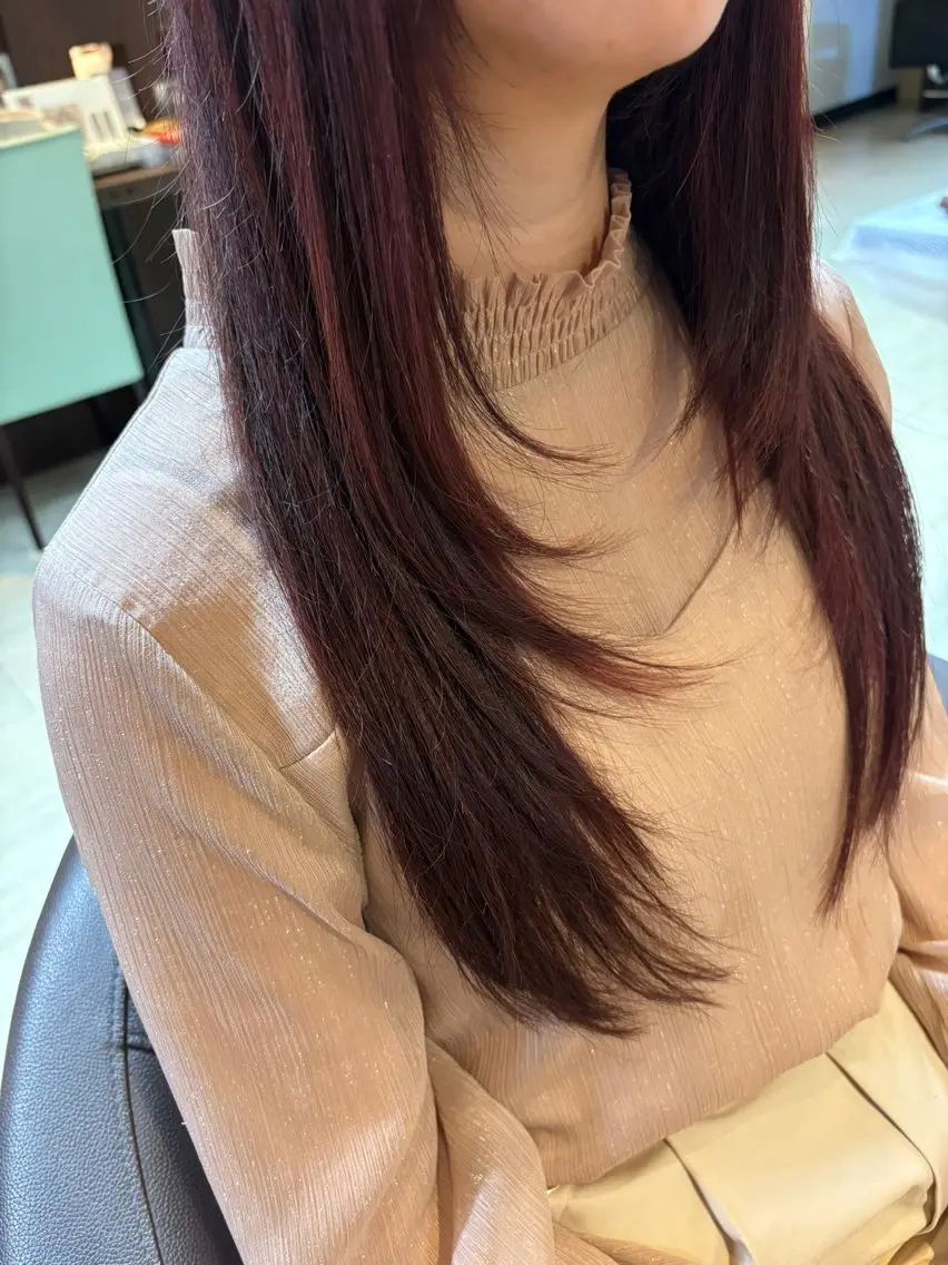 ロング カラー ヘアアレンジ レイヤーカット カット ヘアカラー トリートメント sayaka/メンズ /パーマ/マッシュのヘアスタイル