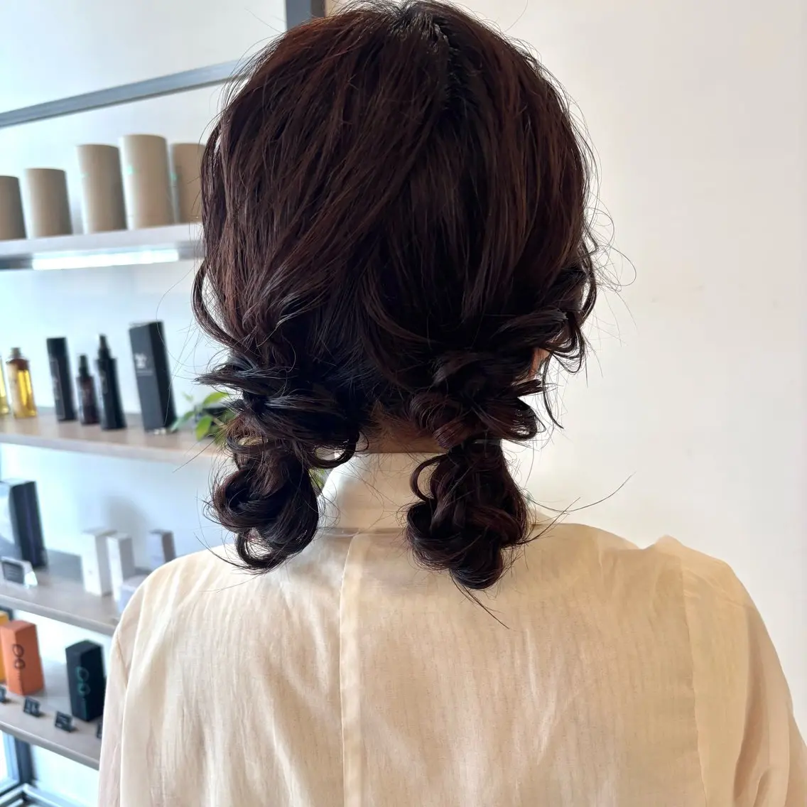 ミディアム カラー ヘアアレンジ ヘアセット 透明感カラー/ レイヤーkotonoのヘアスタイル