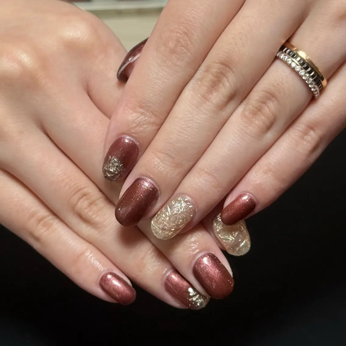 ネイル キラキラネイル ラメ(グリッター) ミラーネイル ニュアンスネイル ハンドネイル D.d nail Maria🫧のネイルデザイン