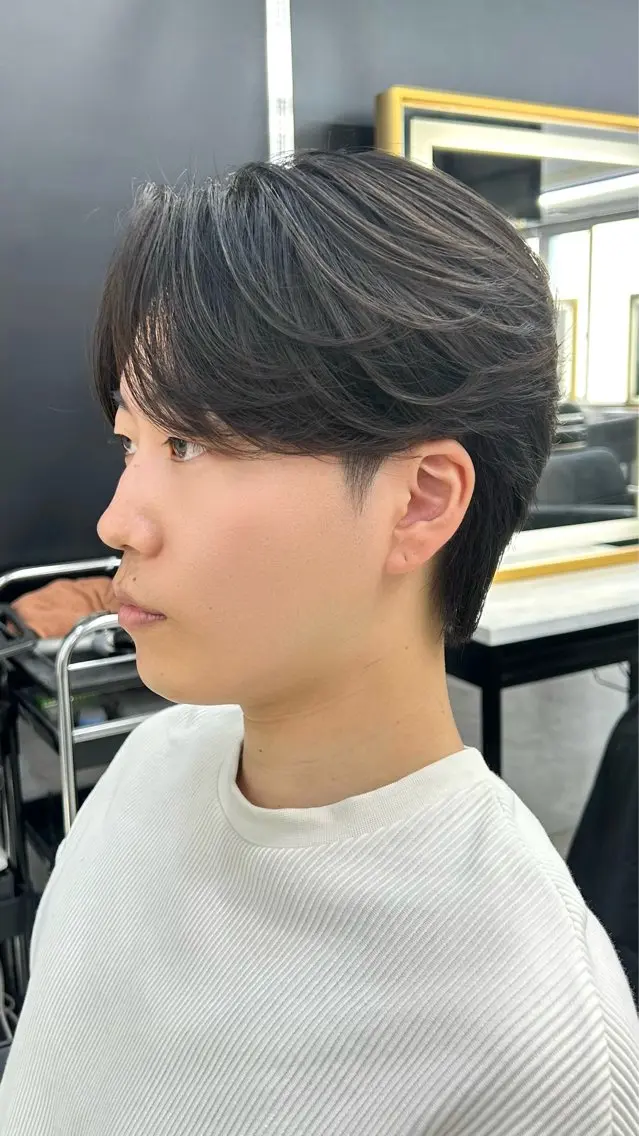 ショート パーマ メンズ カット ヘアセット メンズスタイリスト 前田雄輝のヘアスタイル