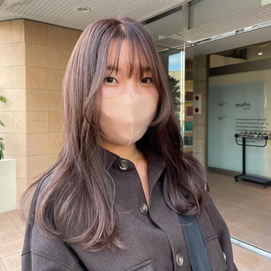 ロング カラー ヘアアレンジ 似合わせカット スズキ シオリのヘアスタイル