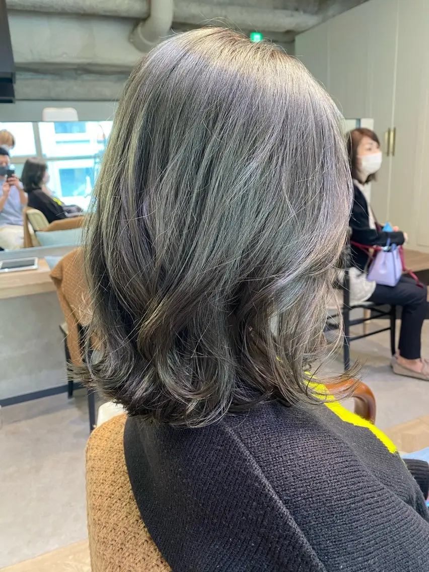 ミディアム カラー カット ヘアカラー トリートメント 新宿 / Aujua ソムリエ🫧森田涼介のヘアスタイル