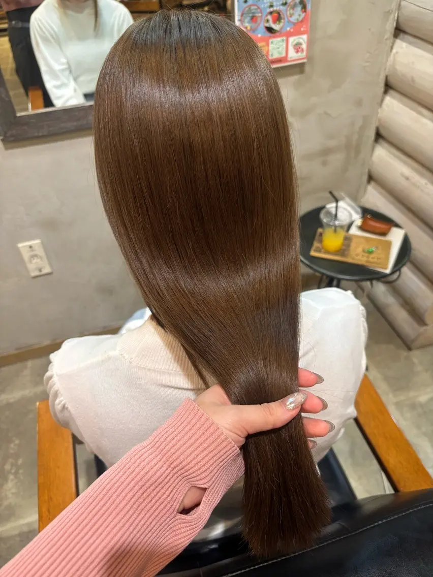 ロング カラー ブリーチ 透明感カラー ダブルカラー ブリーチなしカラー 似合わせレイヤー/ Wカラー🧸こころのヘアスタイル