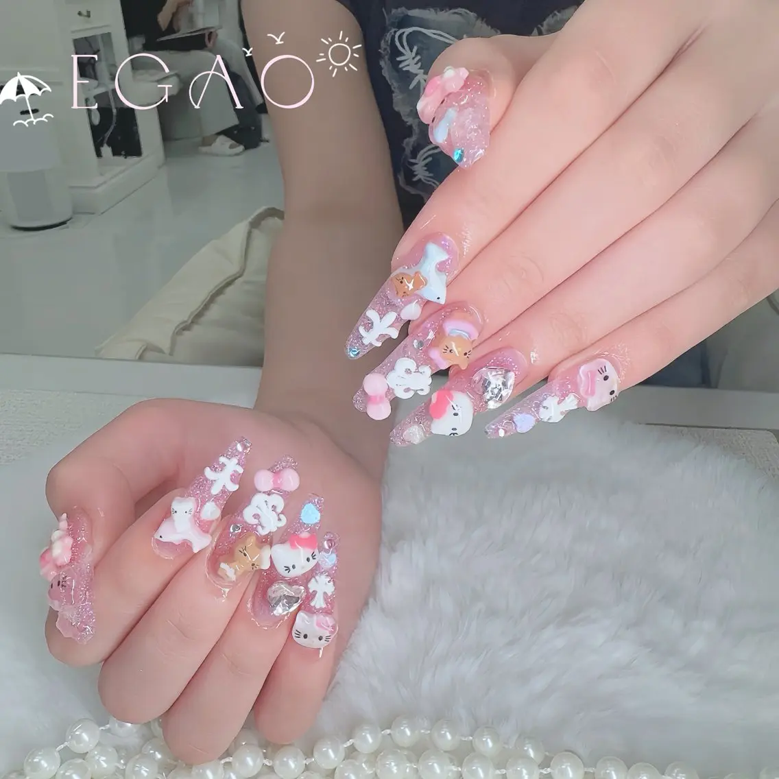 ネイル アートネイル フットネイル フレンチネイル ジェルネイル グラデーション ハンドネイル EGAO NAIL 錦糸町店のネイルデザイン