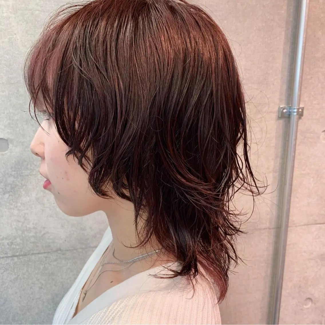 ミディアム ミディアムパーマ ウルフカット カット パーマ オシャレ髪✔️ 店長オオキアキヒロのヘアスタイル