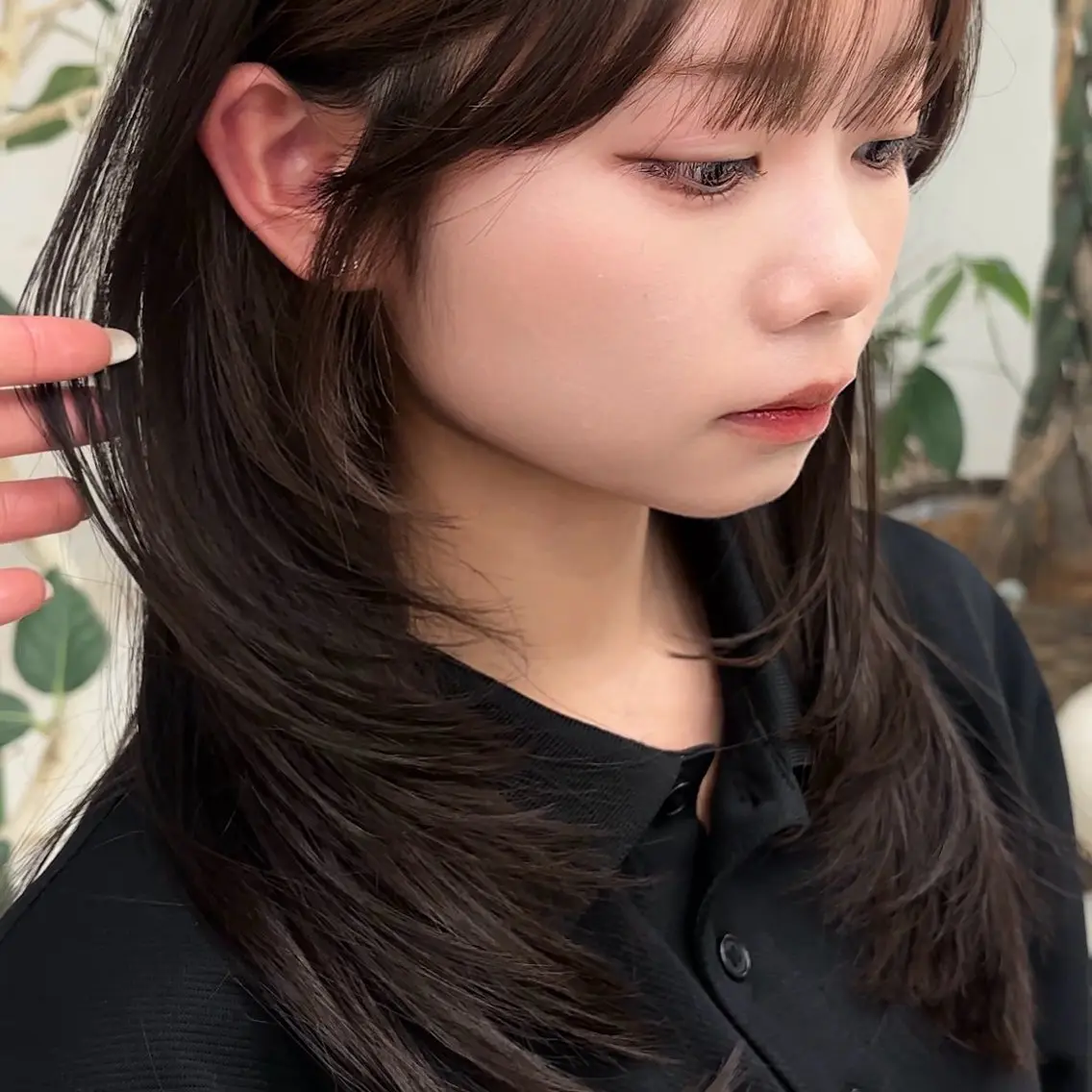 ミディアム カット ヘアカラー トリートメント きら🎀ボブ/ミディ アム/透明感カラーのヘアスタイル