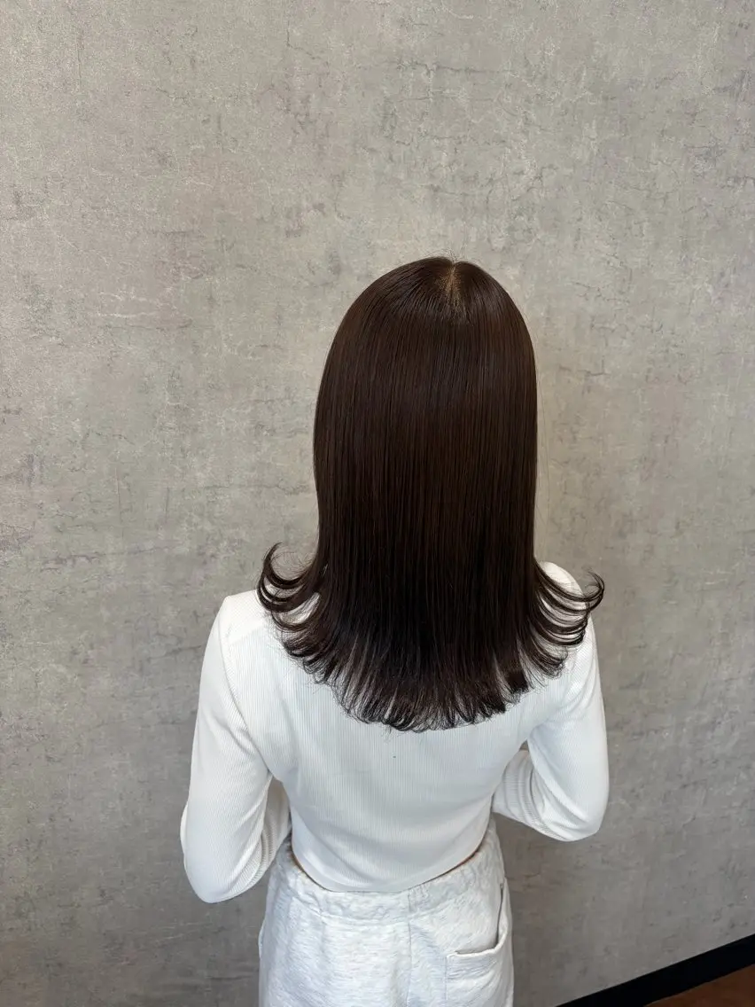 ロング ヘアカラー 艶髪/透明感カラー 下山 萌華のヘアスタイル