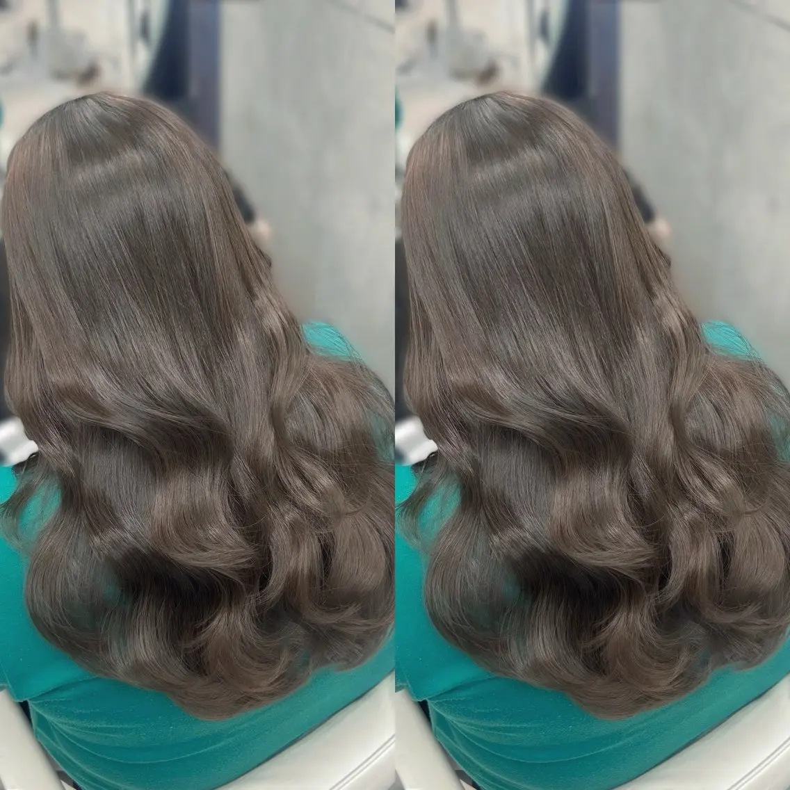 ロング カラー ヘアカラー トリートメント ヘアセット ゆうさ ❥ ボブ 美髪矯正.⋆𝜗𝜚のヘアスタイル