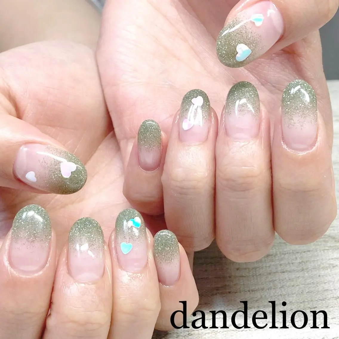 ネイル ハンドネイル ハンドケア dandelion ダンデライオンのネイルデザイン