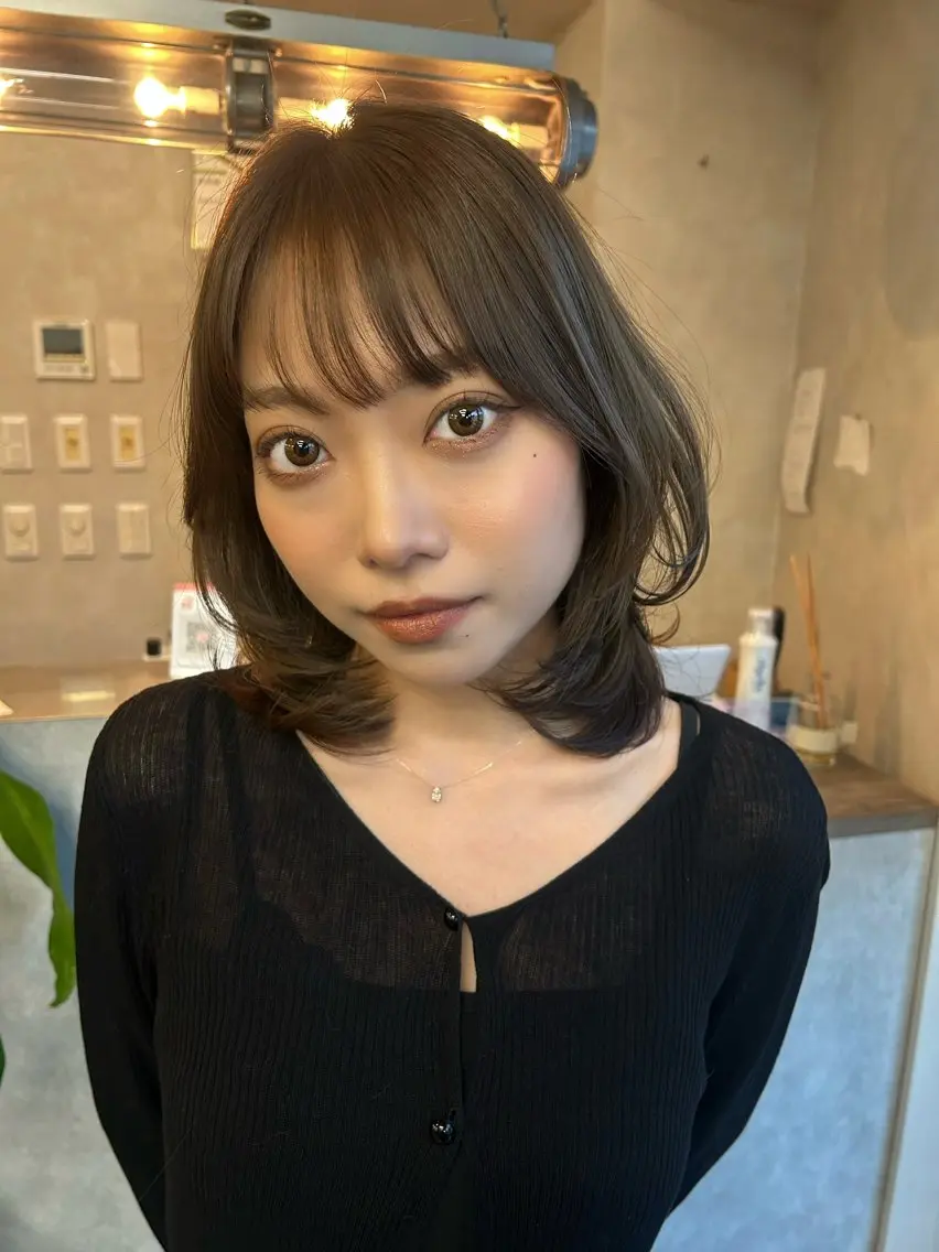 セミロング カラー ヘアカラー Haru/THREE …by velvetのヘアスタイル
