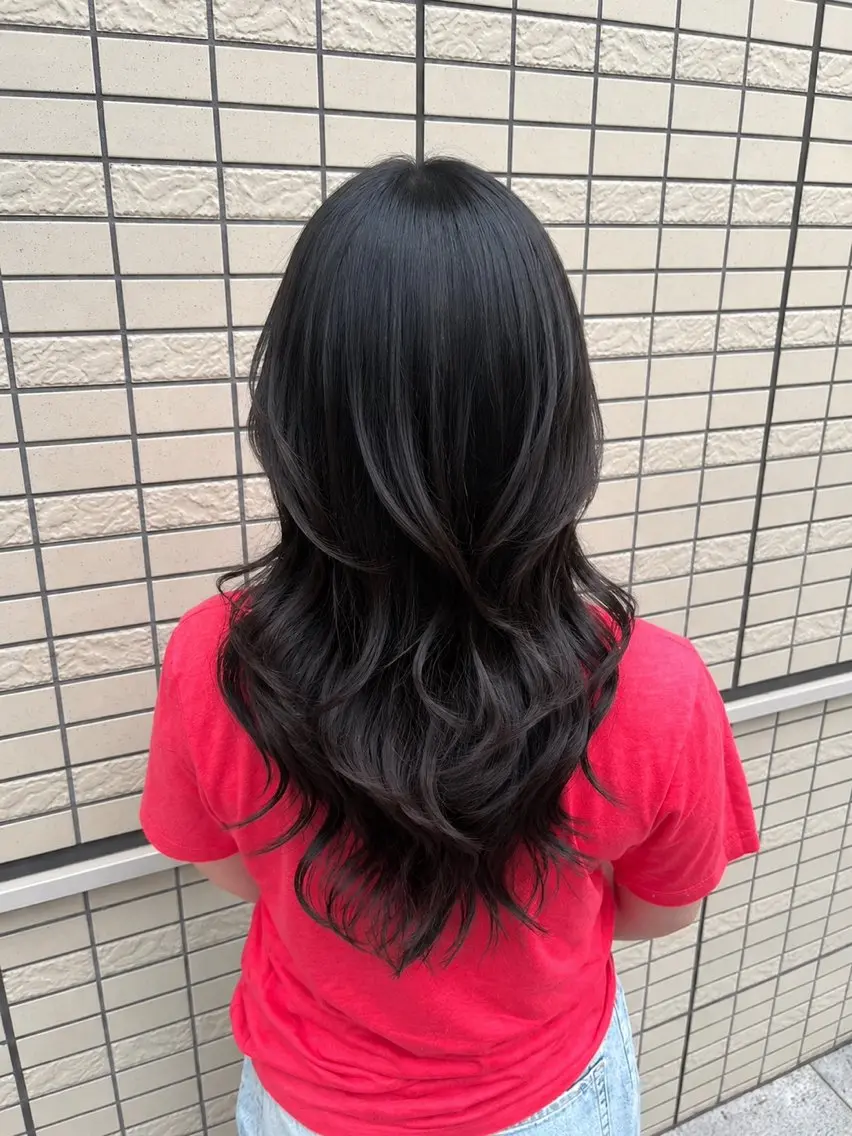 ミディアム レイヤーカット 🤍カラー/縮毛矯正 /錦糸町/あい🤍のヘアスタイル
