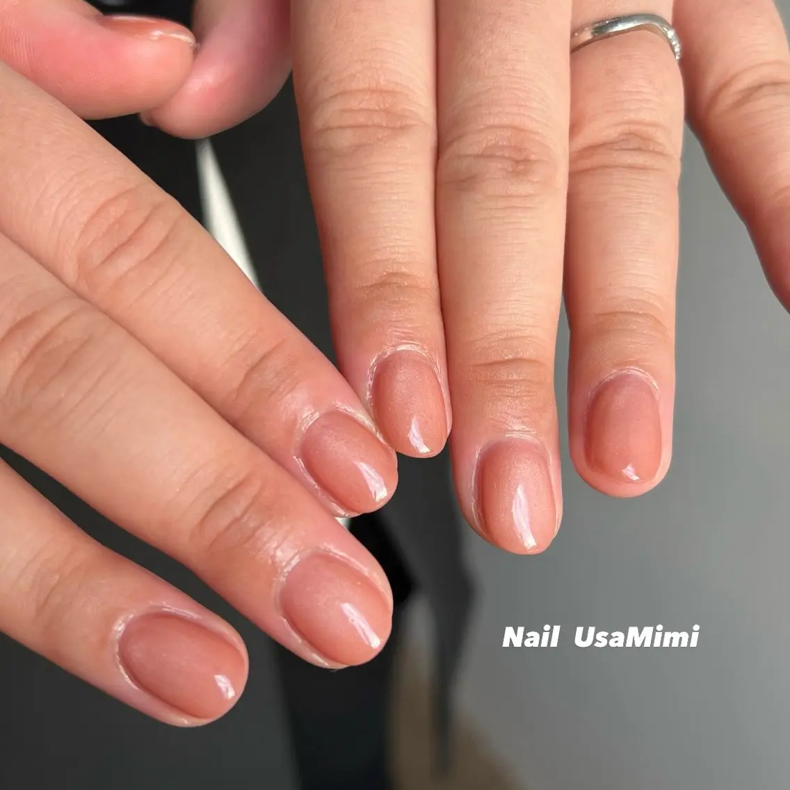 ネイル アートネイル ジェルネイル グラデーション 韓国ネイル ワンカラーネイル 本町NailUsa Mimi RIKOのネイルデザイン
