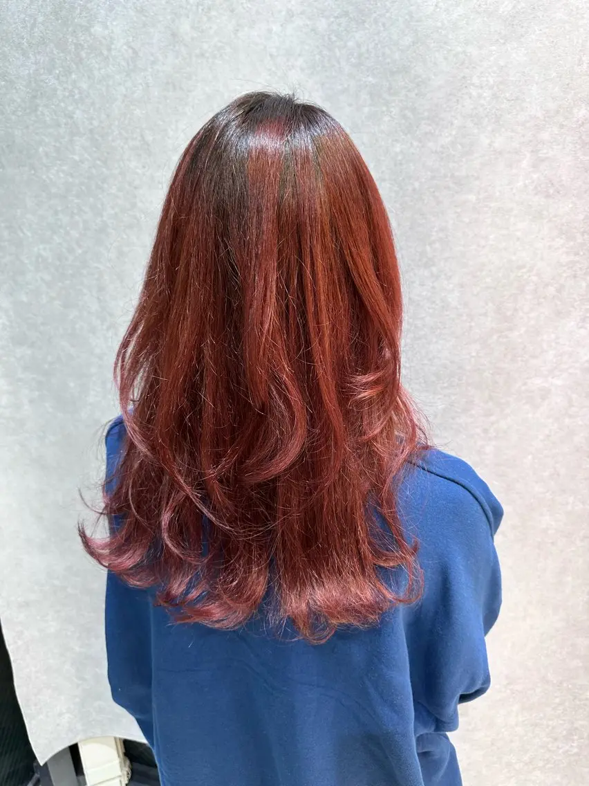 ロング カラー 【𝐀𝐬𝐡大森】 石崎竜祐のヘアスタイル