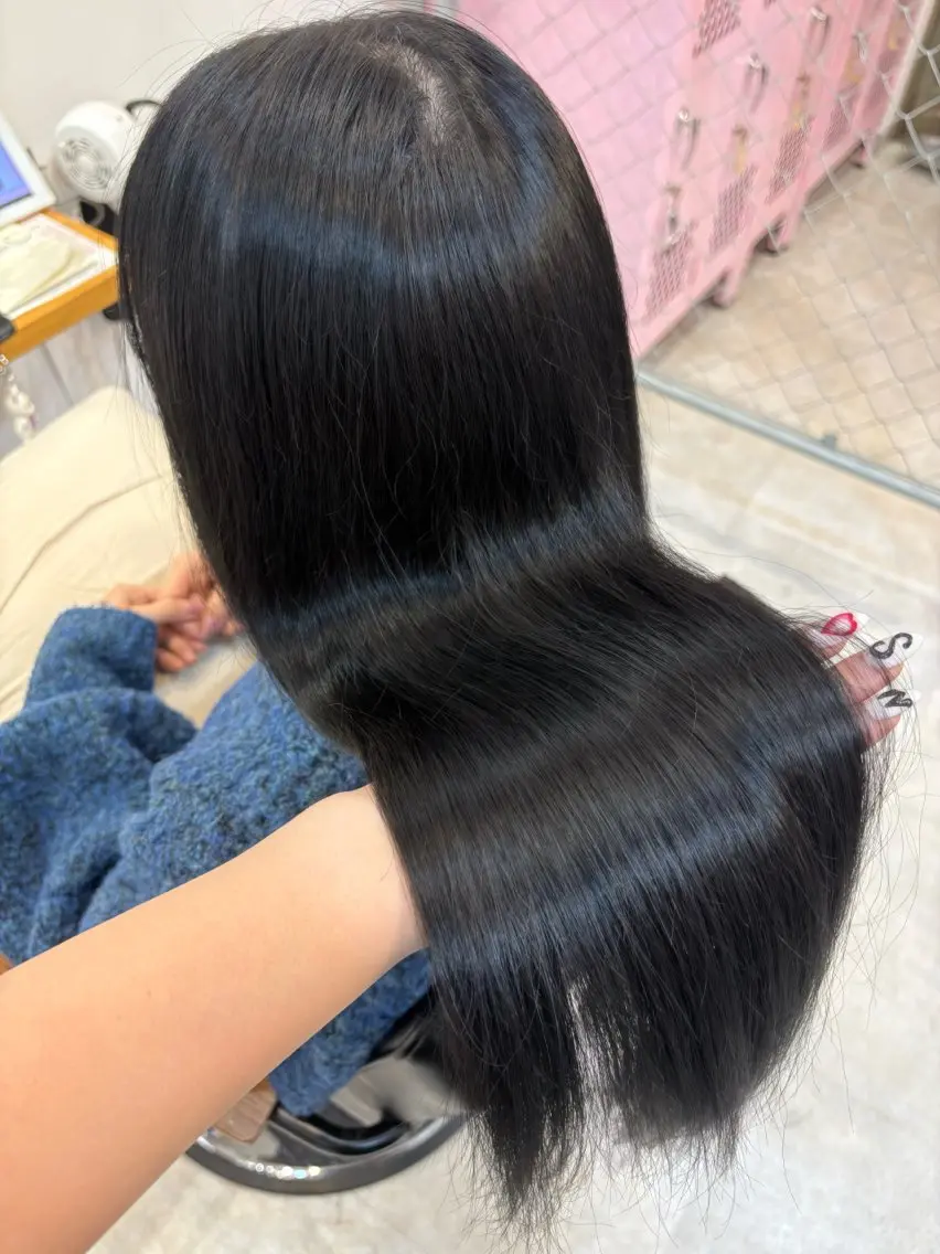【人気No.1💕】韓国うるさら暗髪艶カラー➕トリートメント🤍の写真