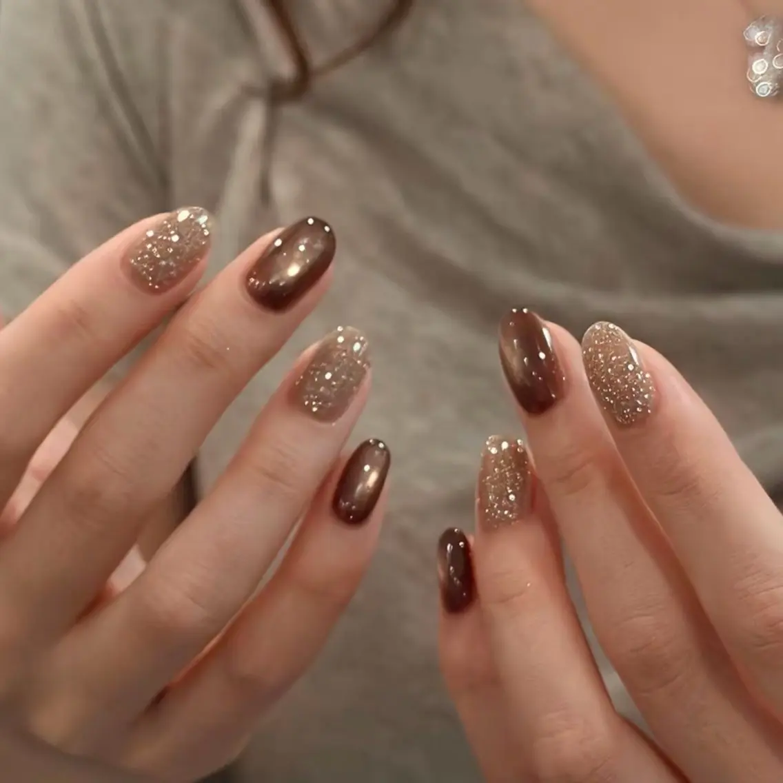 ネイル オーロラネイル チークネイル 成人式 フットネイル フレンチネイル ハンドネイル BabyYouMi nailのネイルデザイン