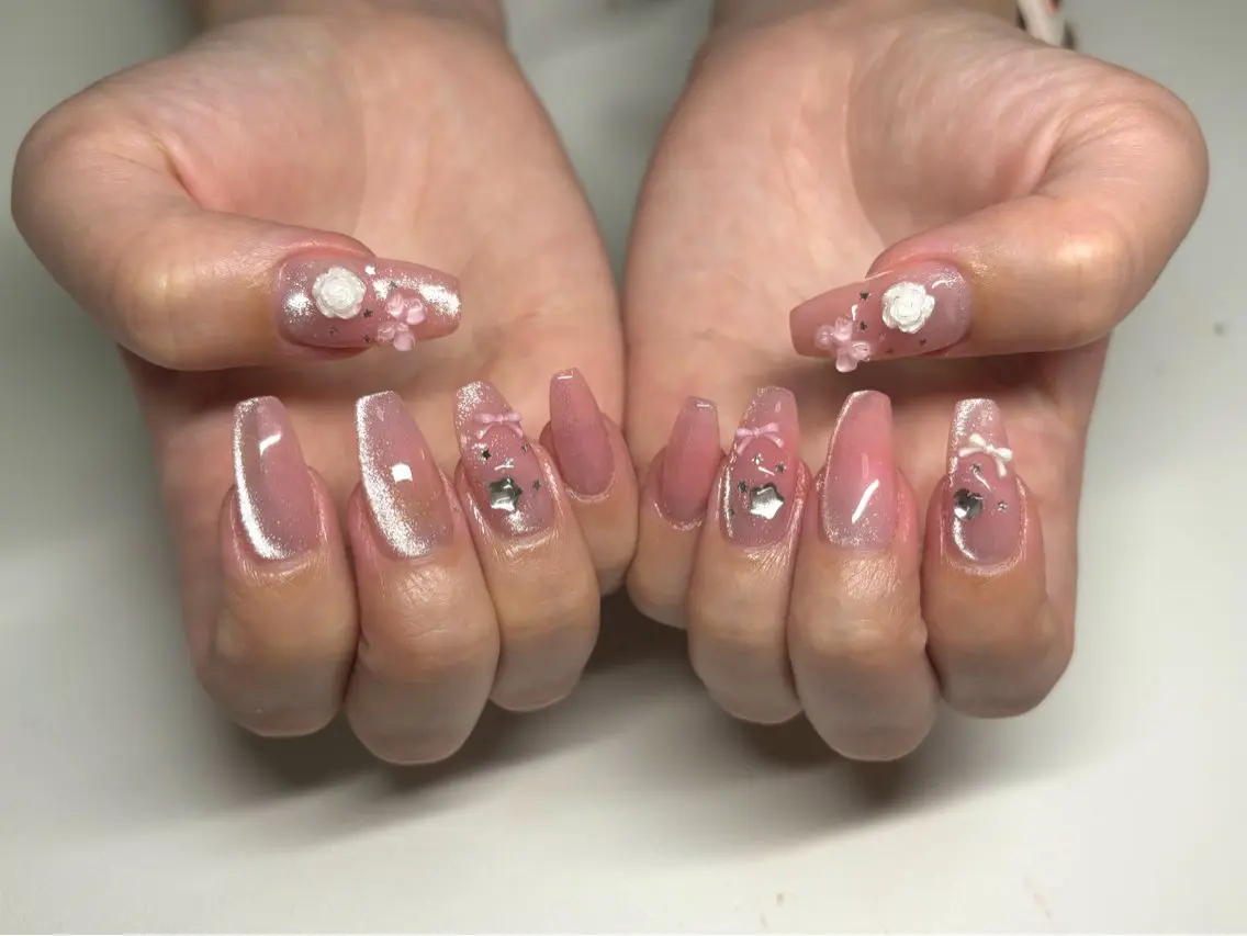 ネイル マグネットネイル ハンドネイル nayu nailのネイルデザイン