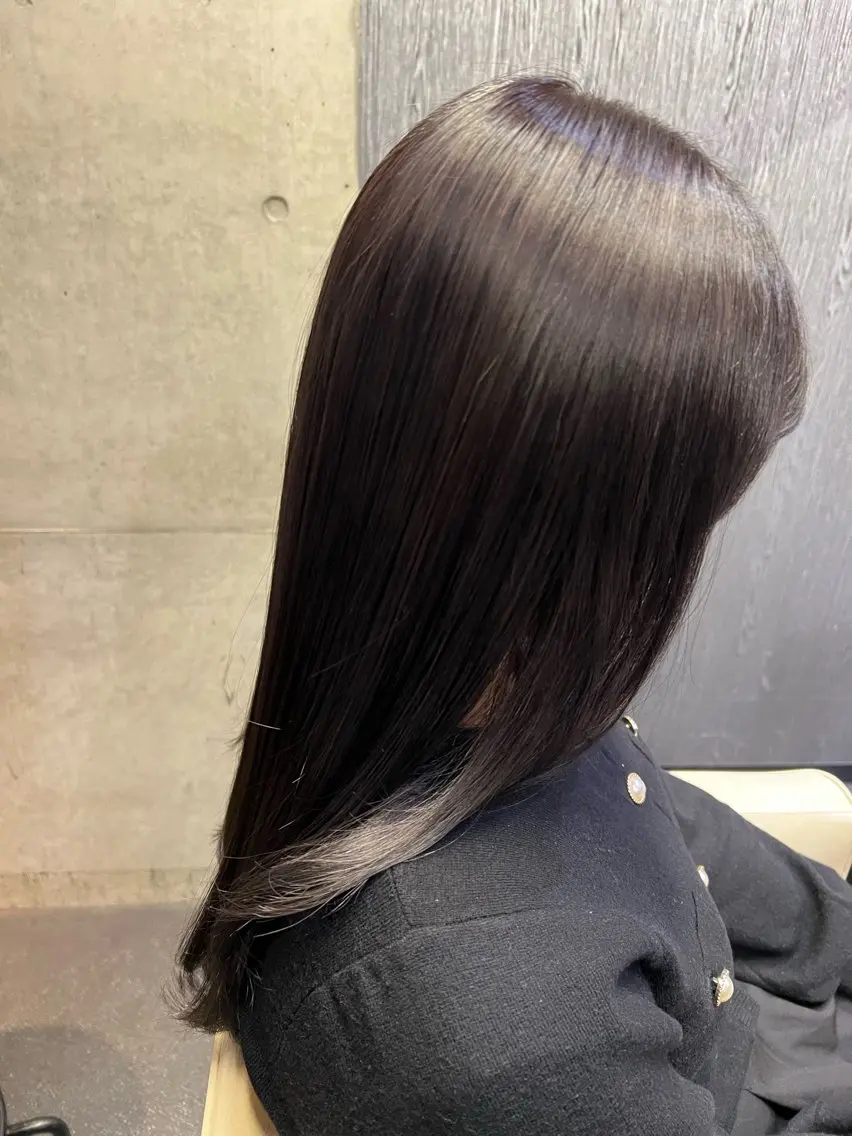 ロング 縮毛矯正 松井 夏輝のヘアスタイル