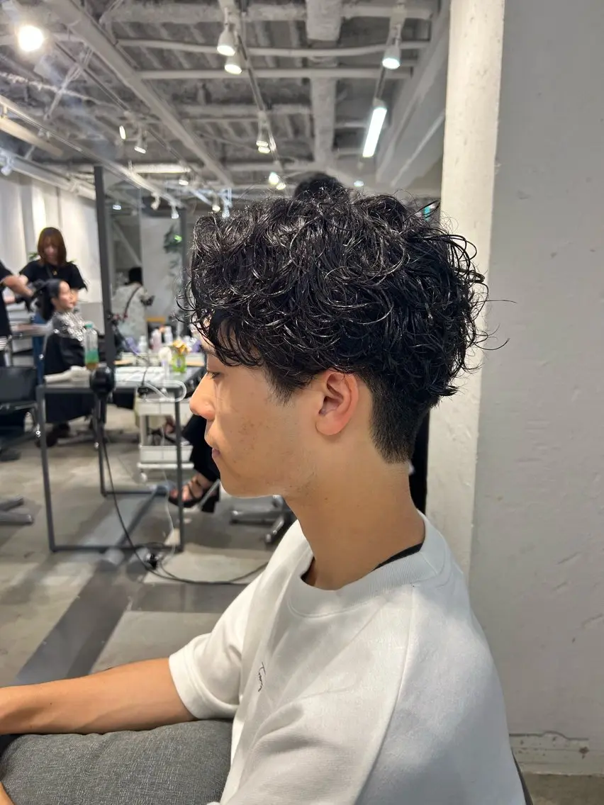 ショート パーマ カット パーマ メンズ清潔感のプロ 💈メンズパーマ藤田のヘアスタイル