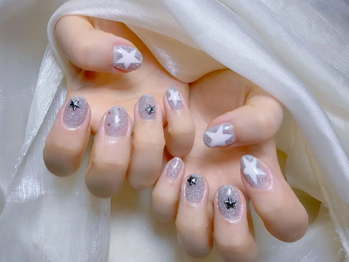 ネイル チークネイル 長さ出し フレンチネイル ジェルネイル 韓国ネイル ハンドネイル Lucky Nail Salonのネイルデザイン