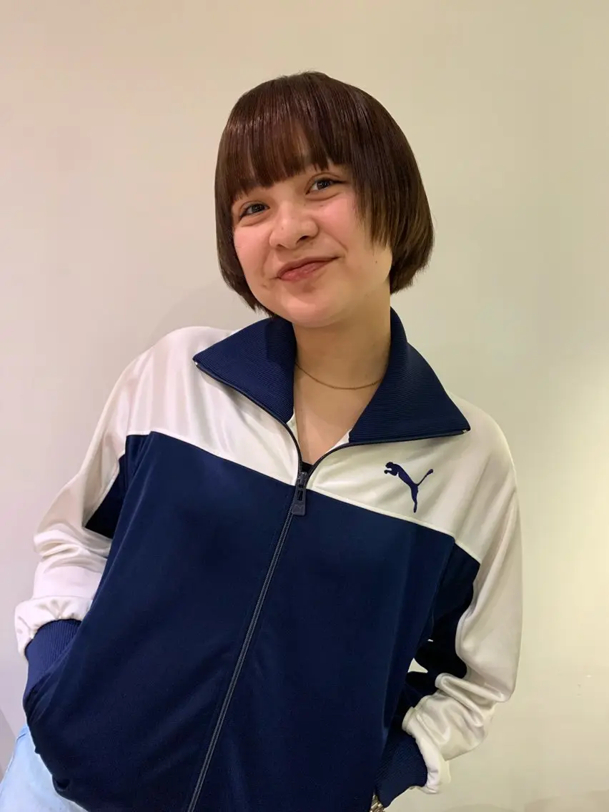 ショート ショートヘア なかの りなのヘアスタイル