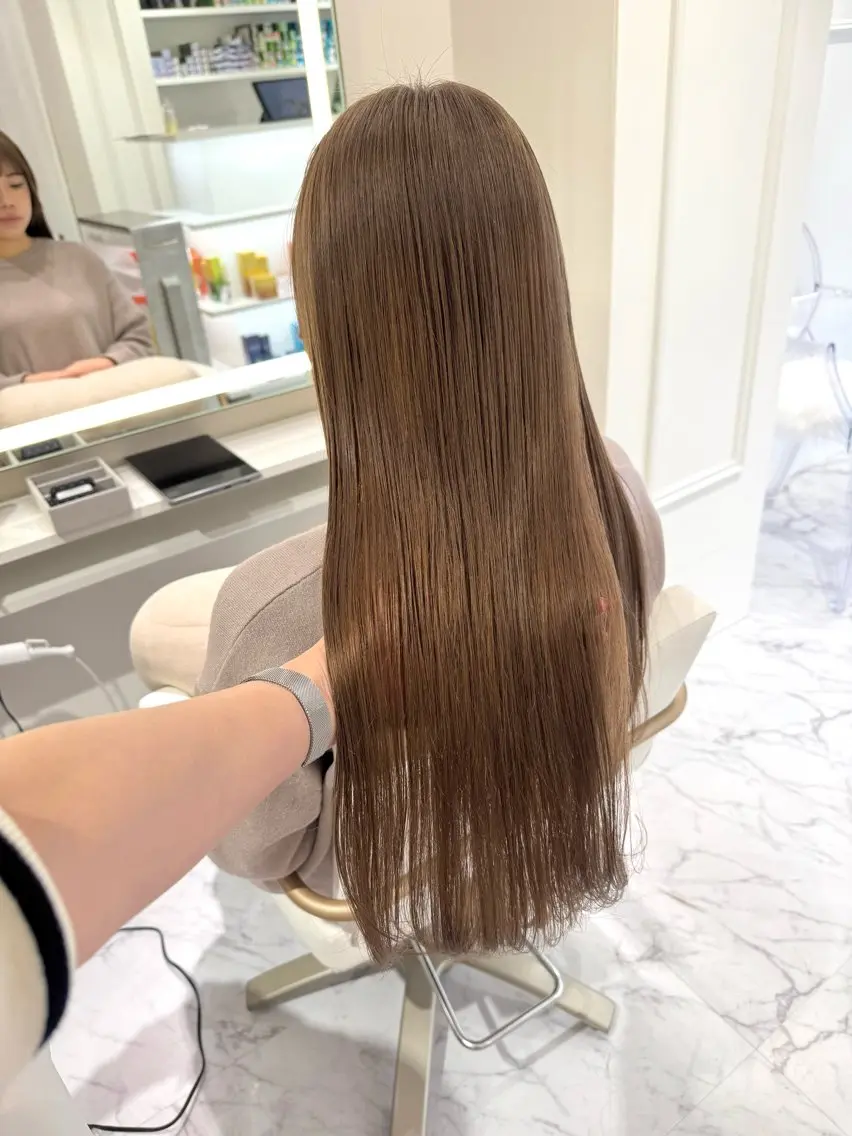 ロング カラー ヘアカラー ParveMix🍀 藤原愛未のヘアスタイル