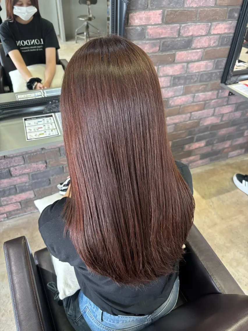 カラー 透明感カラー ここののヘアスタイル