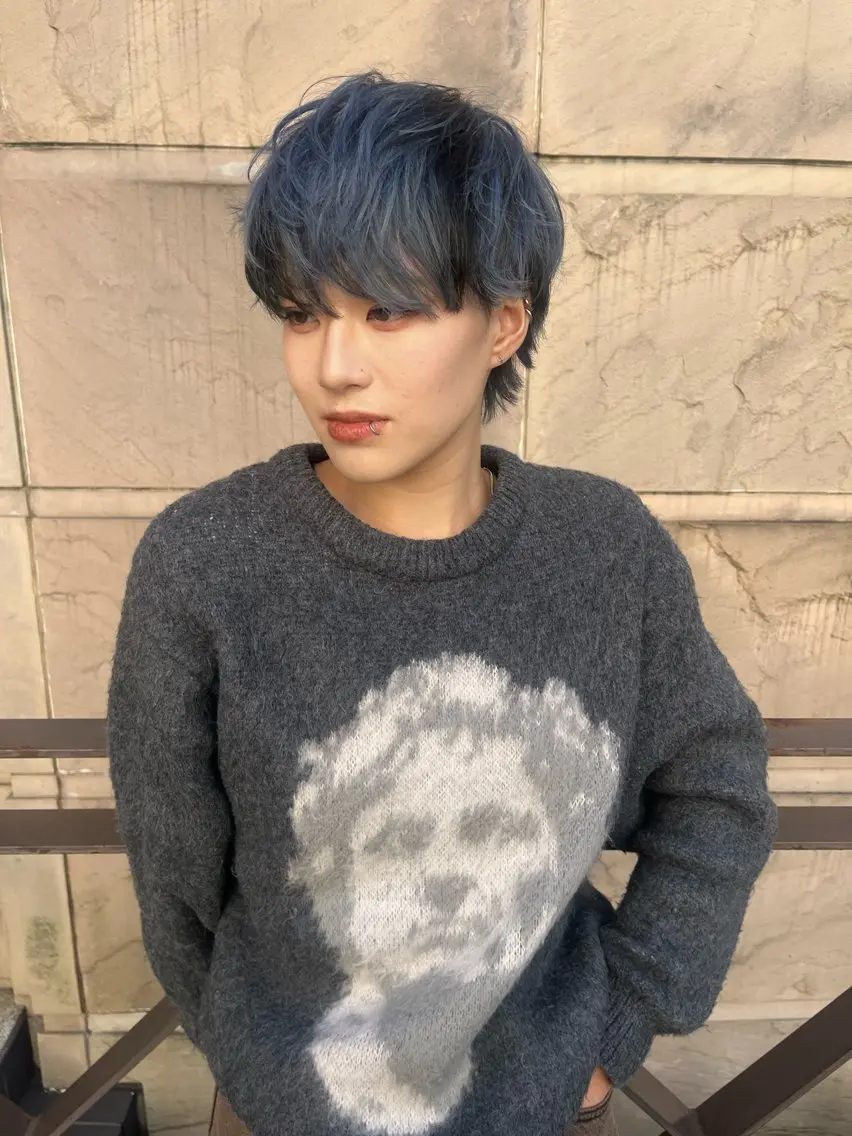 セミロング カラー ヘアアレンジ 渡邉 舞のヘアスタイル
