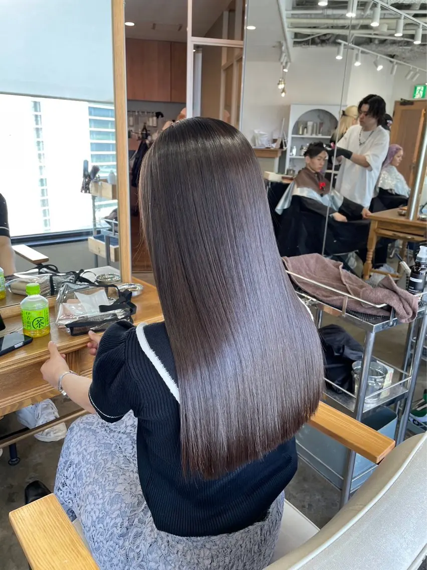 ロング カラー パーマ エクステモデル募集 💗大阪梅田/川上のヘアスタイル