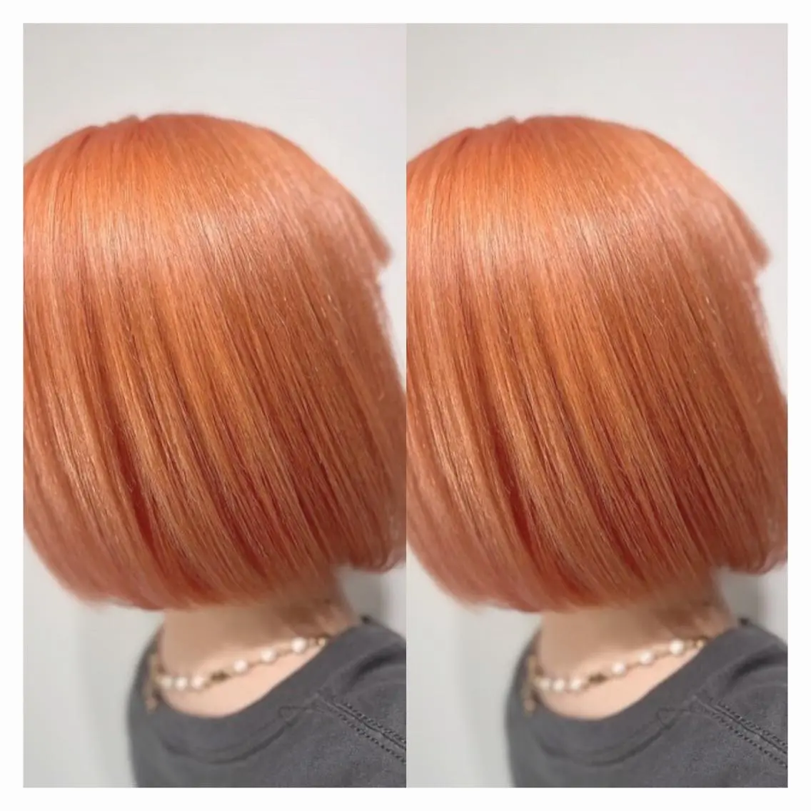 ショート カラー オレンジ 🖤kana韓国ヘア 艶髪カラー特化🖤のヘアスタイル