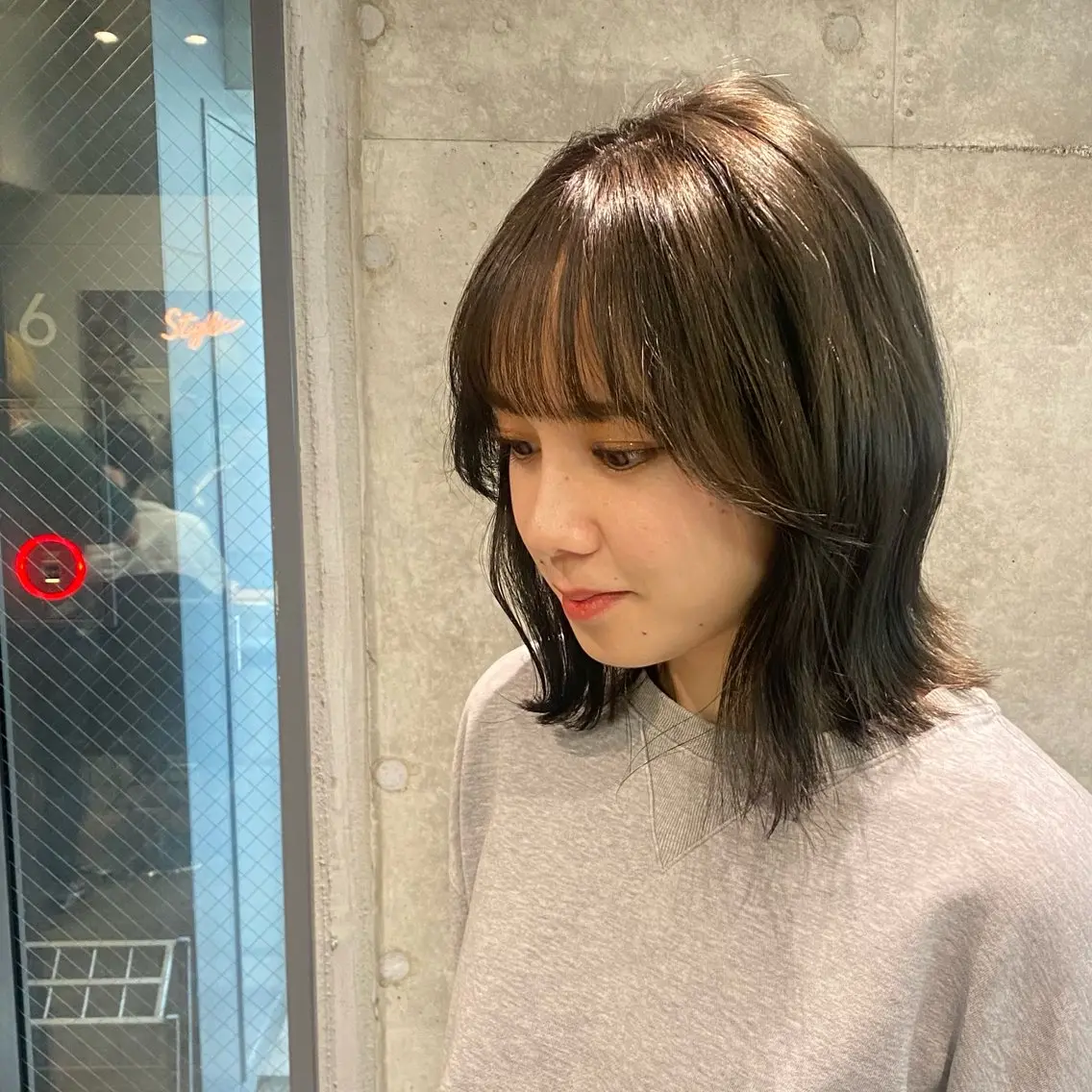 ミディアム カラー ヘアカラー トリートメント 🩶レイヤーカット 🩶柔らかカラー結愛のヘアスタイル