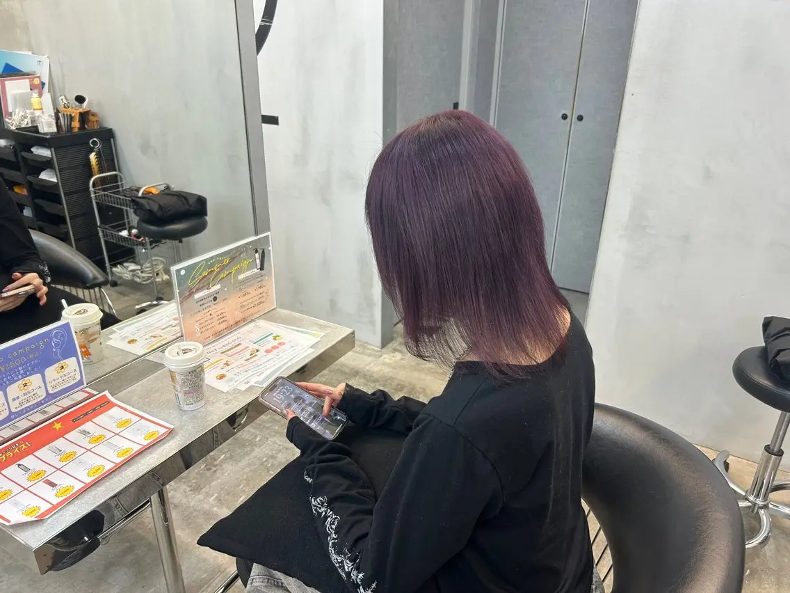 ミディアム カラー ヘアカラー 鈴木 杏奈のヘアスタイル