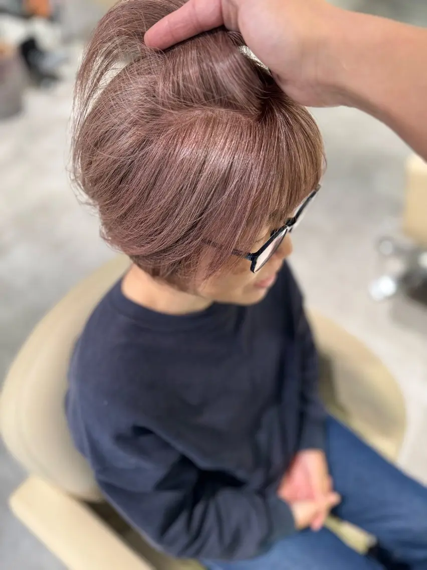 ショート カラー ショートボブ ボブ 髪質改善 レイヤーカット ショートヘア カット ヘアカラー トリートメント 夜23時まで予約🉑 reverieあきらのヘアスタイル