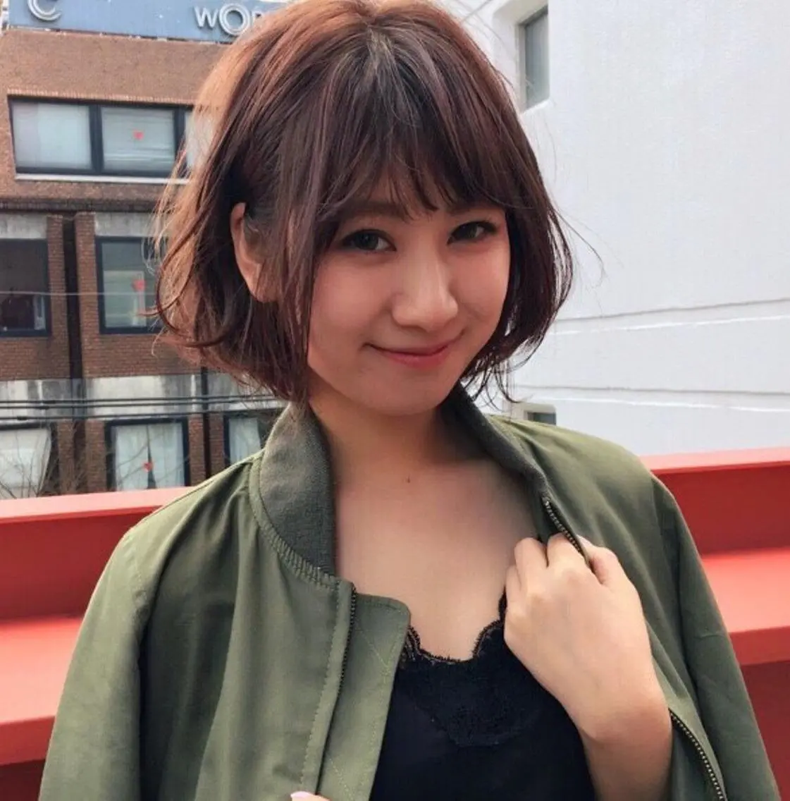 ショート カラー ショートボブ ボブ ショートヘア ボブ/顔周りレイヤー carlm:上川美幸のヘアスタイル