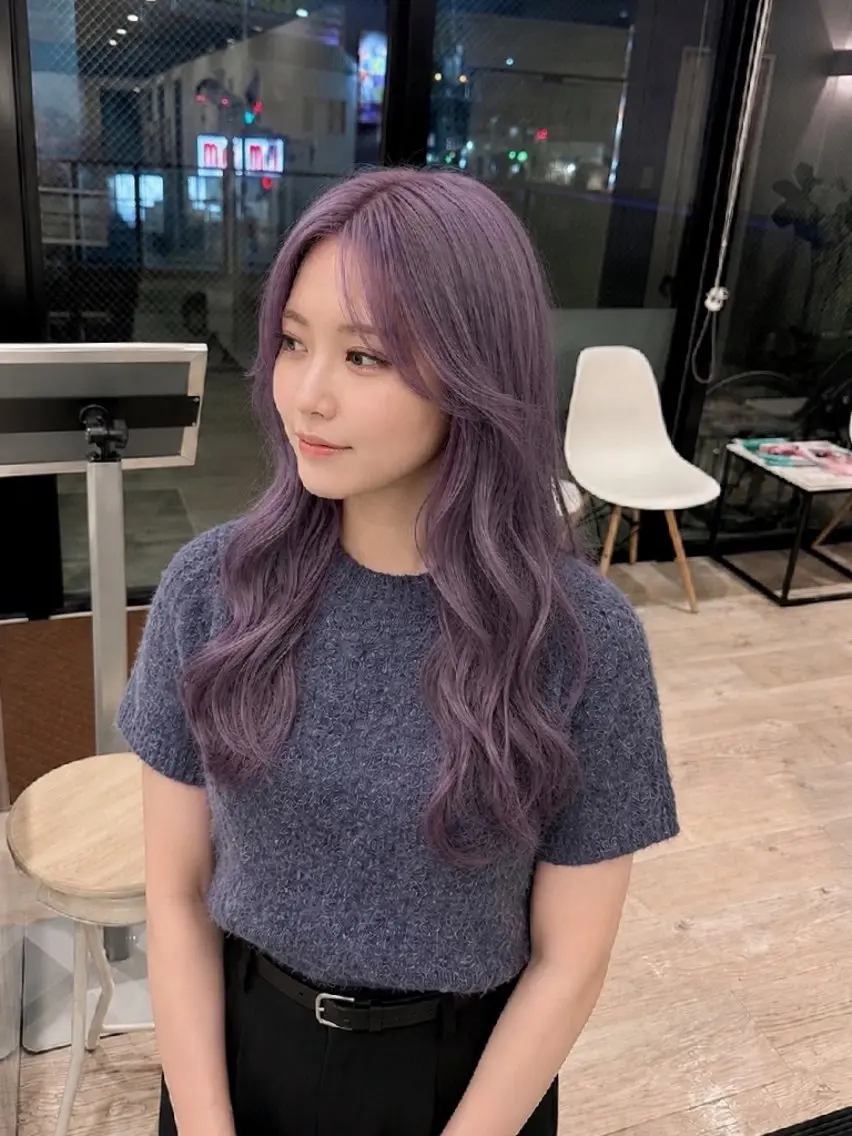 セミロング ヘアカラー トリートメント RICHAIRNEU リシェイルノイのヘアスタイル