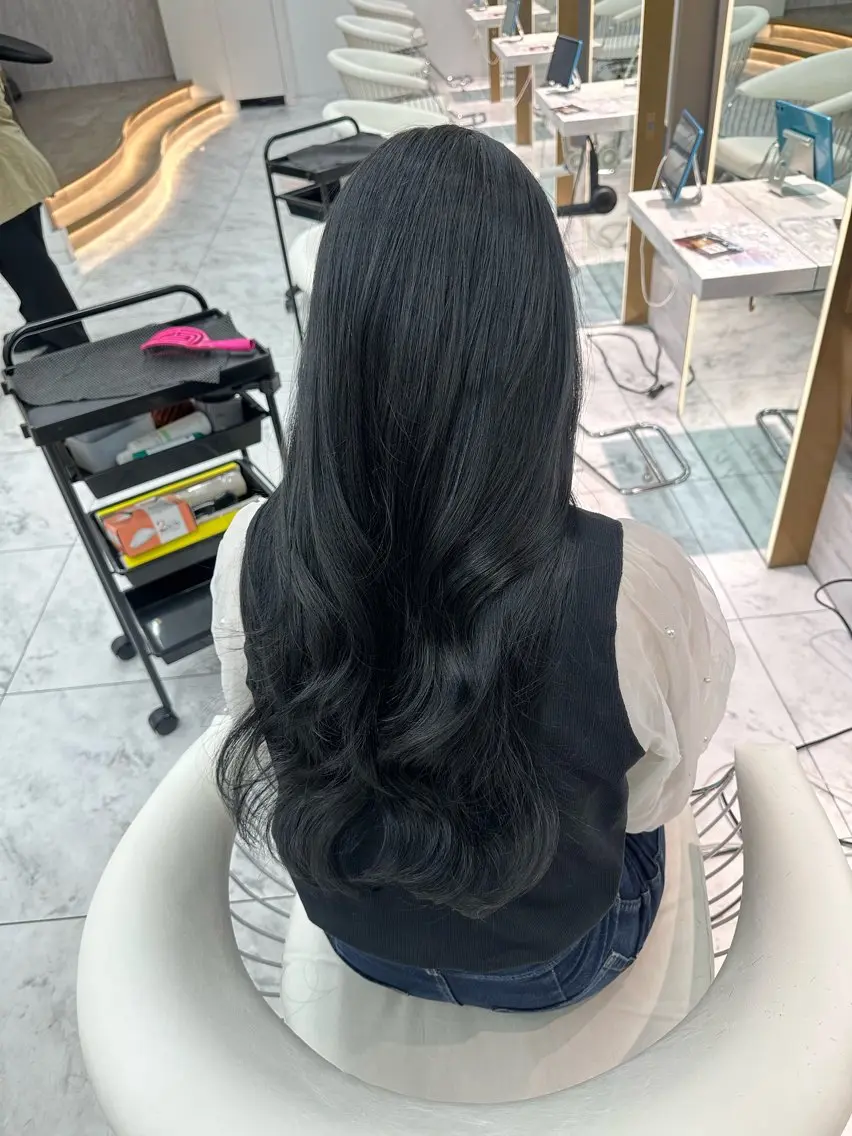 ロング カラー トリートメント カット ヘアカラー トリートメント 🍒楓🍒北九州1 艶カラー作る人🎨のヘアスタイル