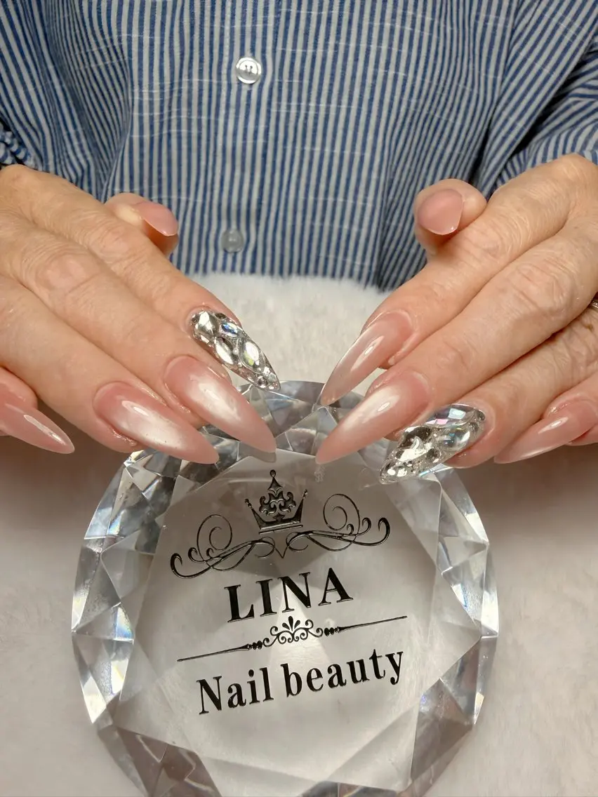 ネイル アートネイル マグネットネイル Lina  nail beautyのネイルデザイン