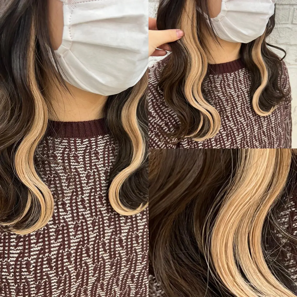 セミロング エクステ＆艶カラー 🎀YURINA🎀のヘアスタイル