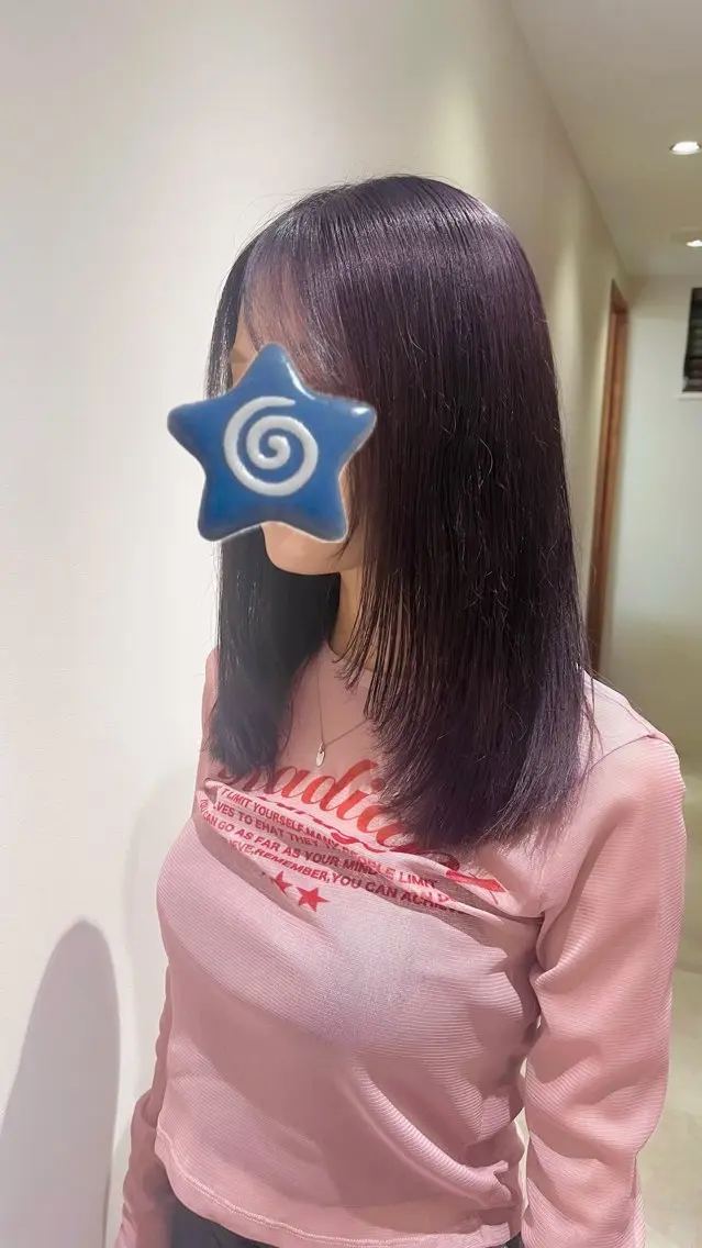 カラー ラベンダーカラー カット ヘアカラー トリートメント レイヤー🩵透明感 ೀユイ🌙のヘアスタイル
