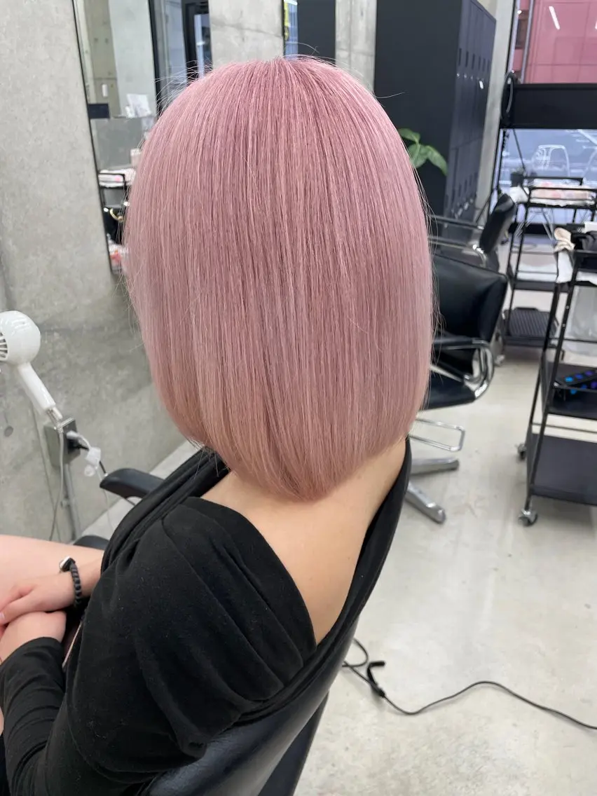 カラー ブリーチ 透明感カラー ヘアカラー 高橋 采江のヘアスタイル