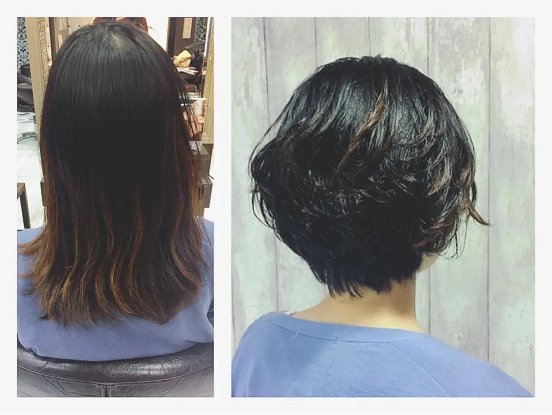 ショート ミディアム パーマ ミディアムパーマ boutique misakiのヘアスタイル